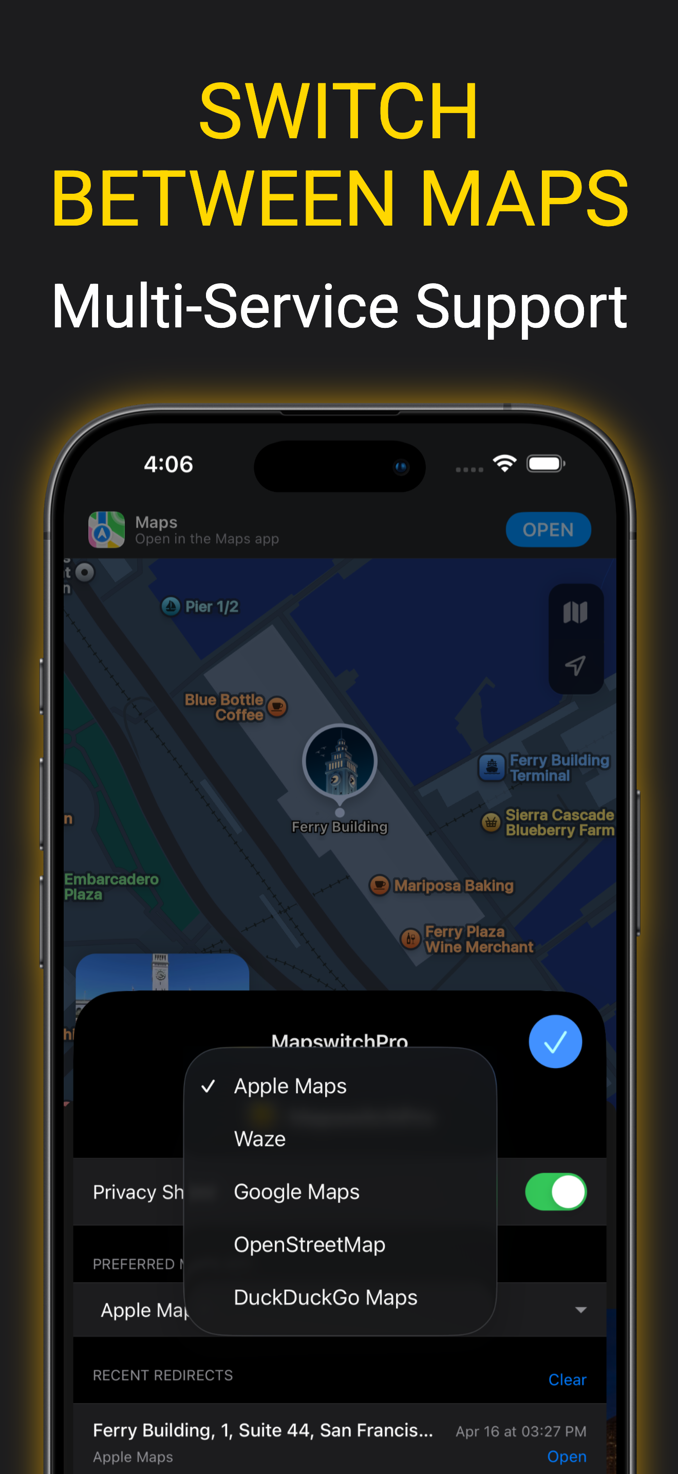 MapswitchPro App View